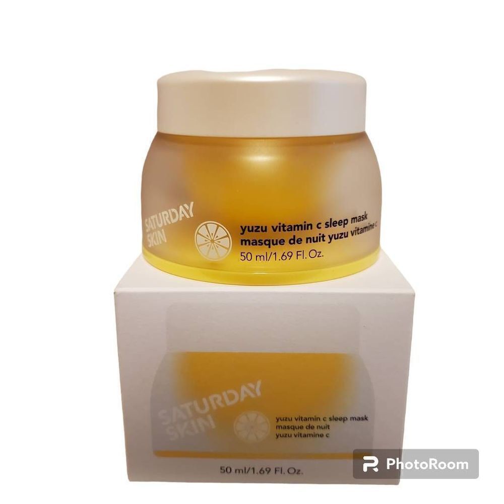 NIB Saturday Skin Yuzu Vitamin C Sleep Mask